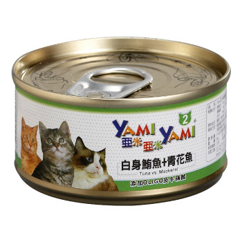 YAMI亞米貓罐(白身鮪魚+青花魚) 