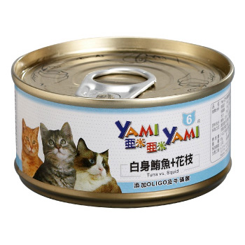 YAMI亞米貓罐(白身鮪魚+花枝) 